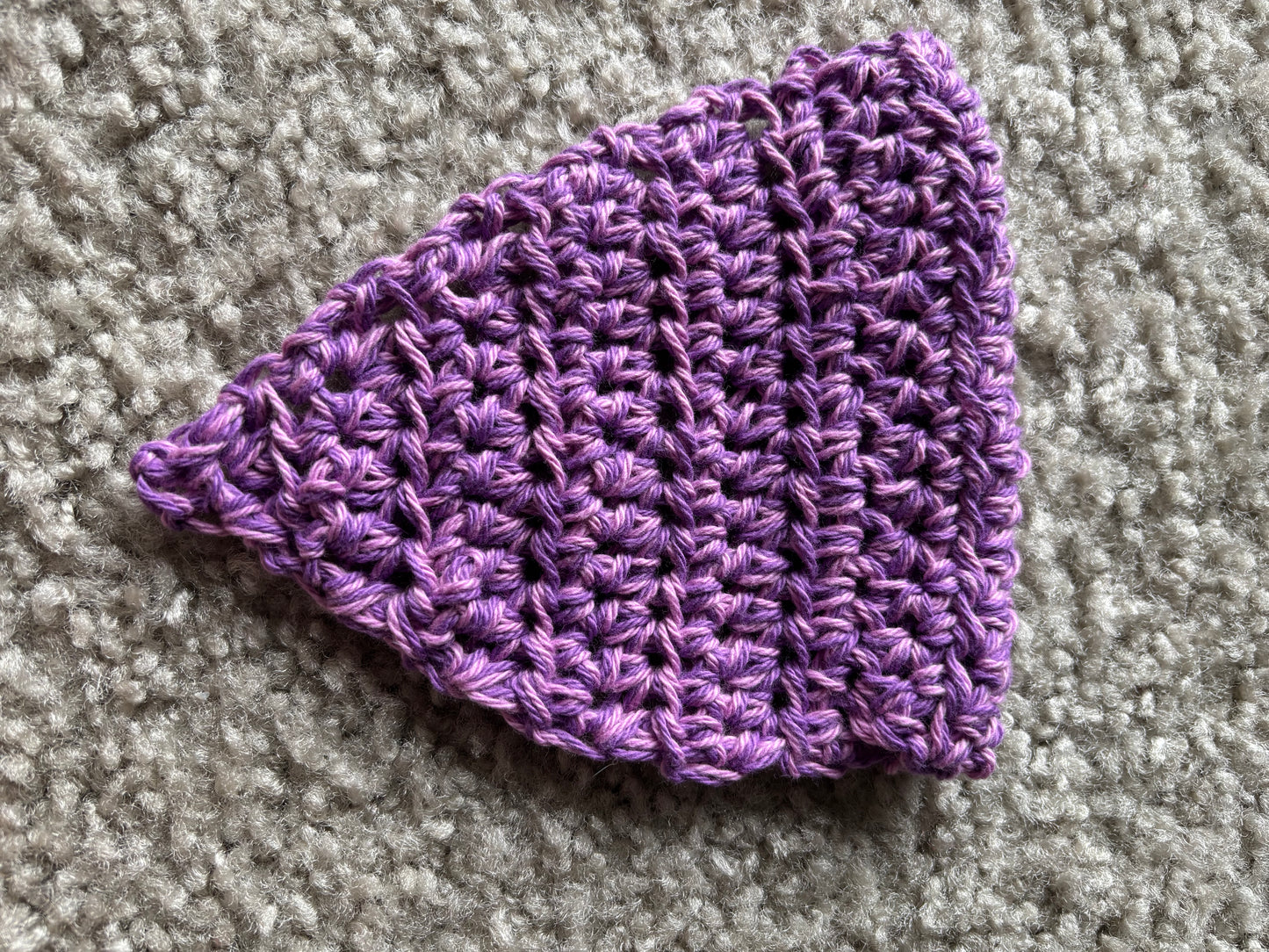 Lavender Whiskers Slip-On Pet Bandana (Extra Small Size)