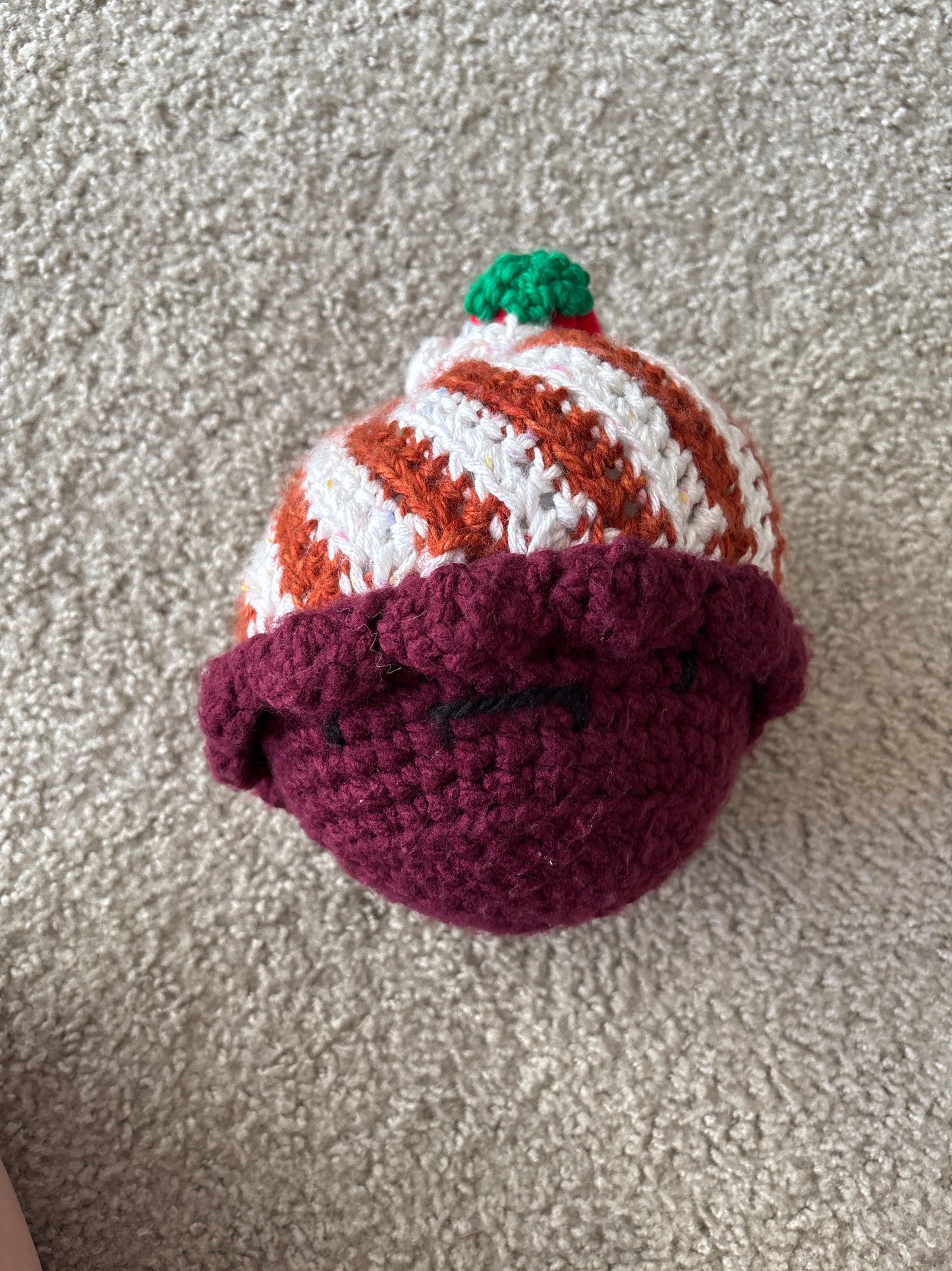 Crochet Stuffed Cupcake