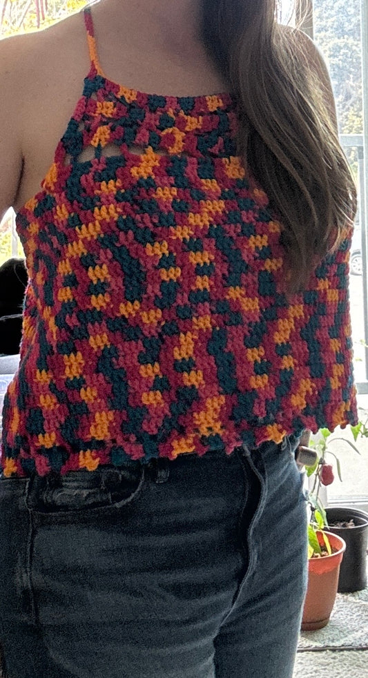 Handmade Crochet Racerback Top – Nourah Pattern