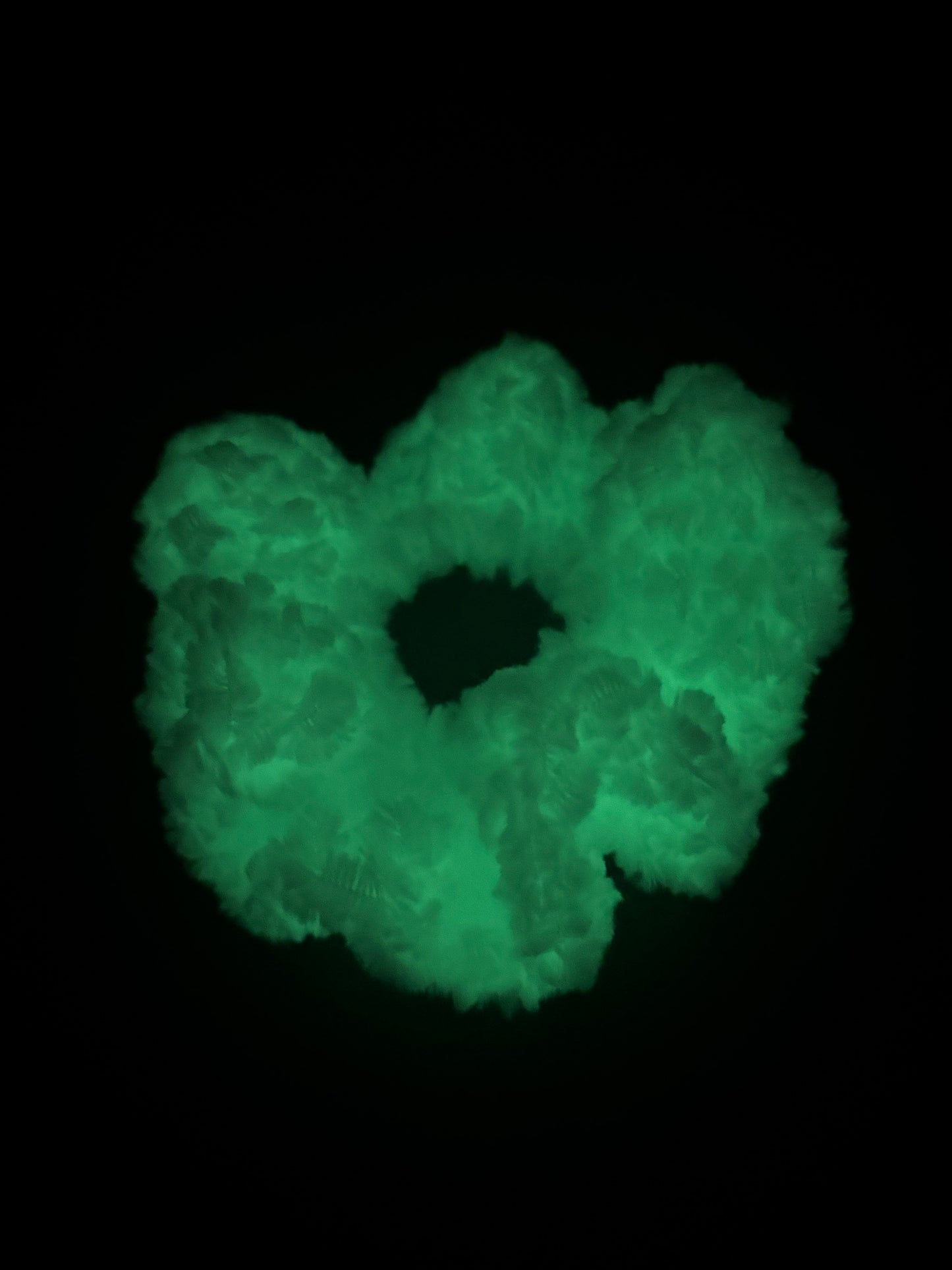 Glow-in-the-Dark Chenille Scrunchie