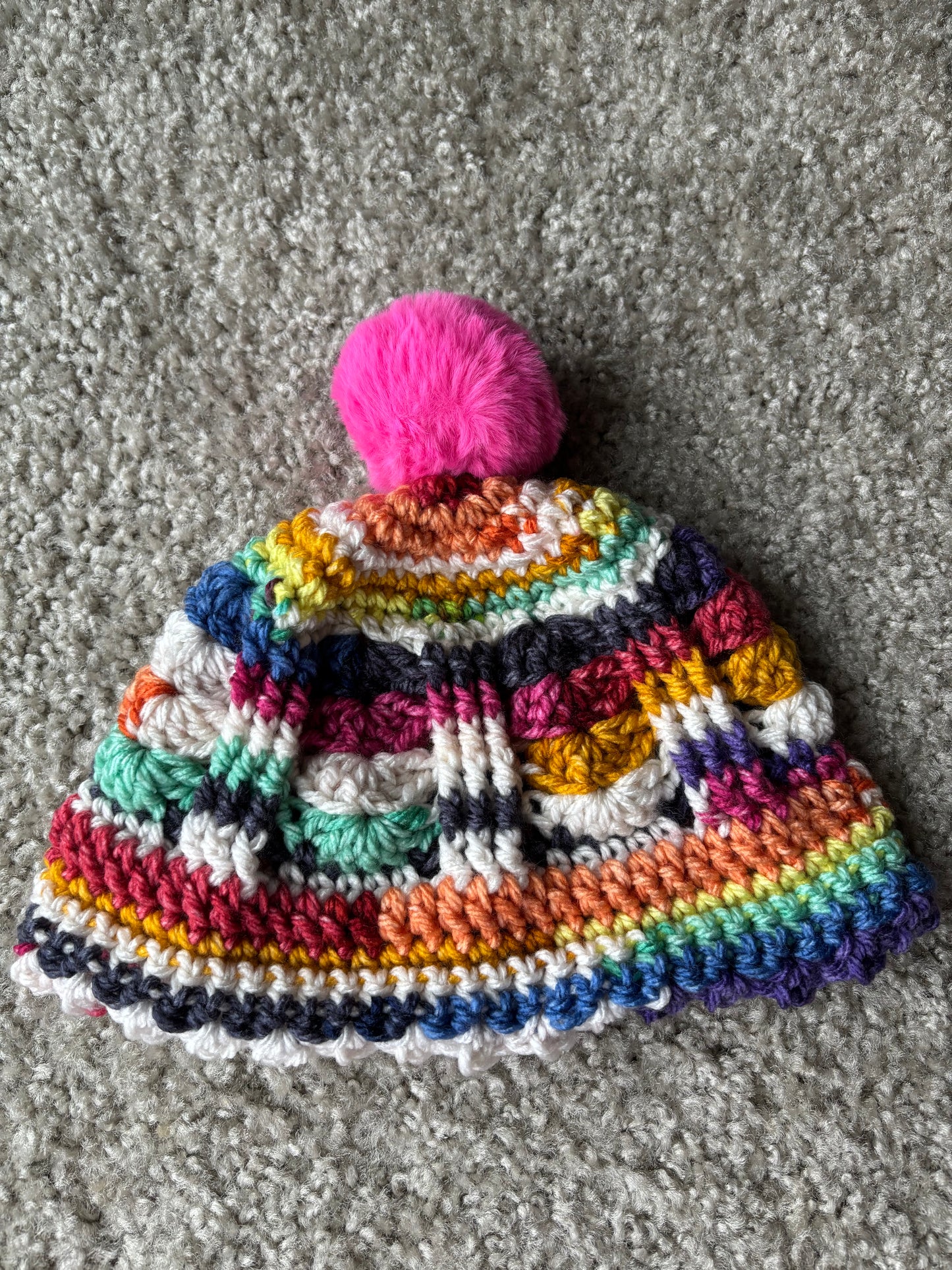 Kaleidoscope Puff Beanie