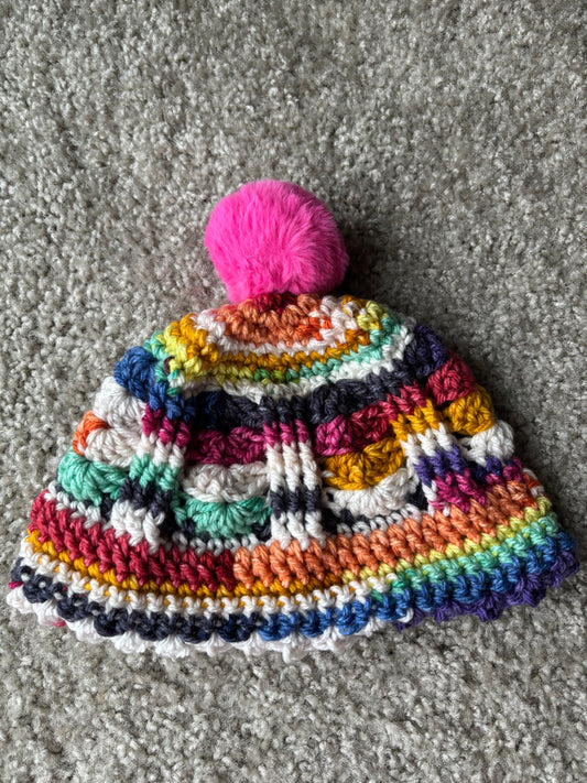 Kaleidoscope Puff Beanie