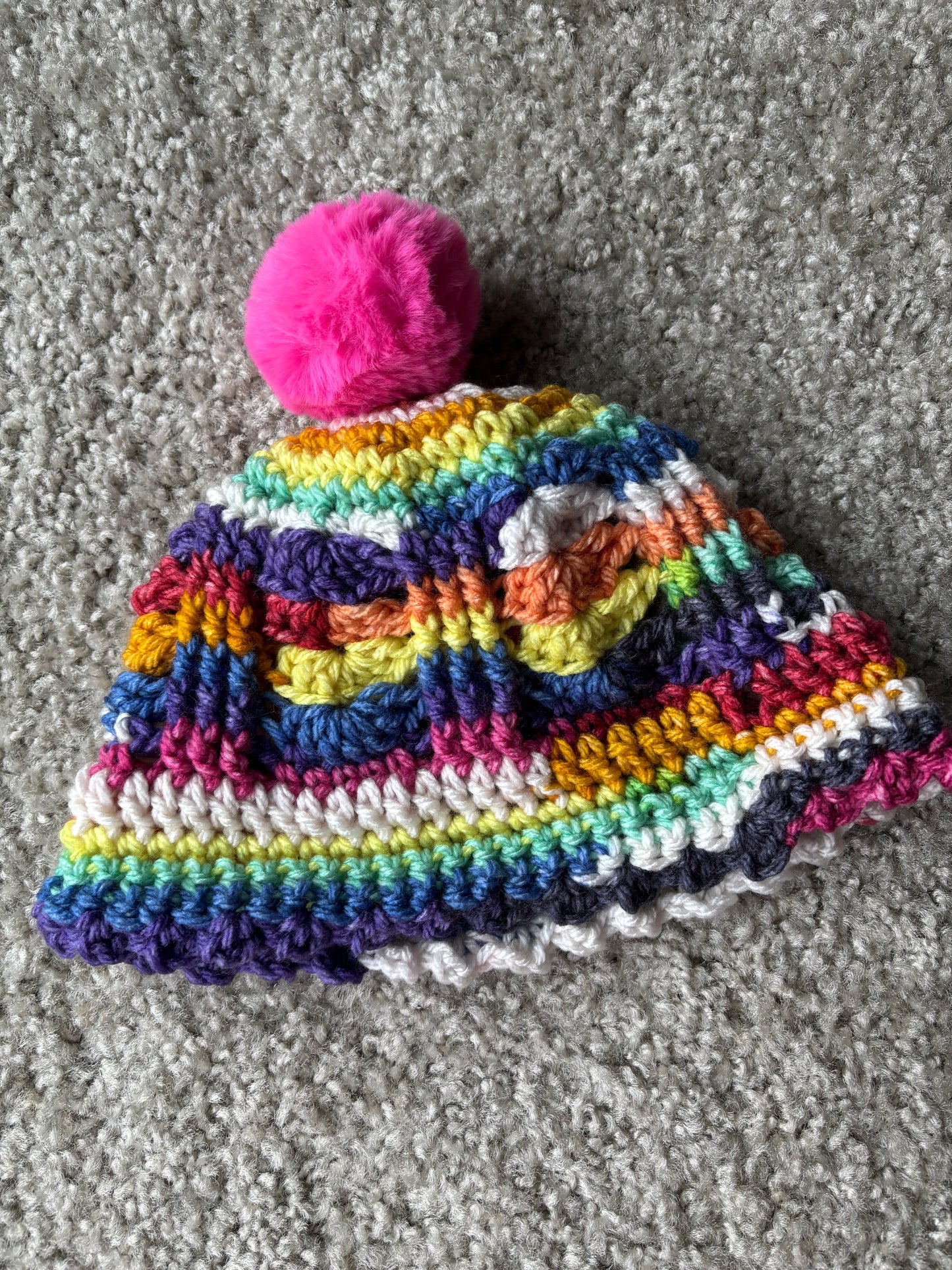Kaleidoscope Puff Beanie
