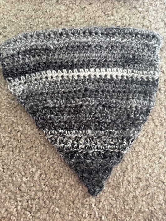 Greyscale Ombre Pup Bandana (Medium Size)