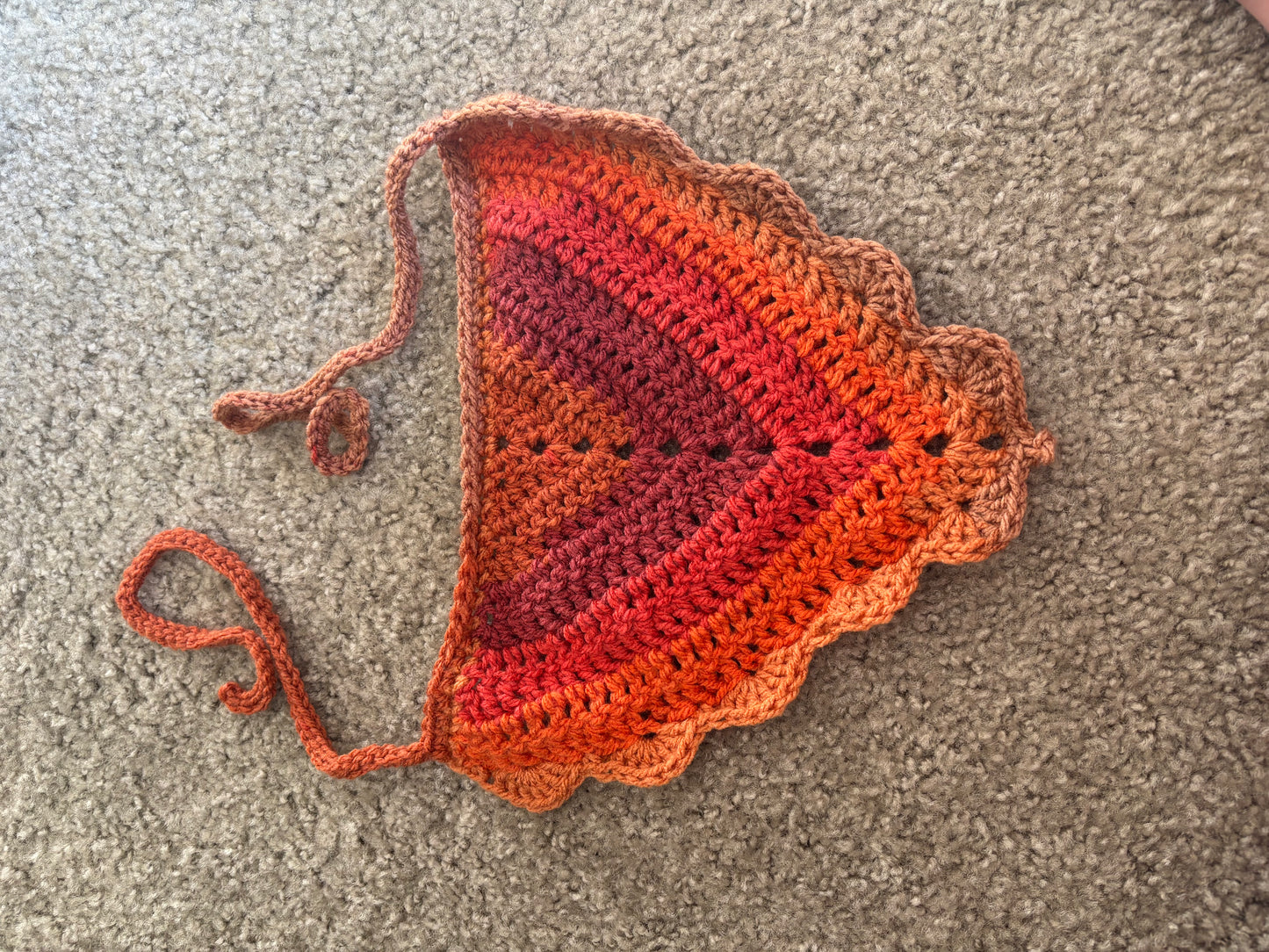 Heatwave Sunset Scallop Bandana