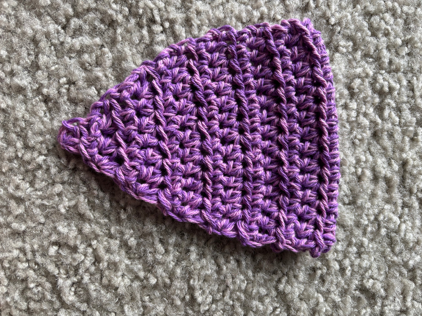 Lavender Whiskers Slip-On Pet Bandana (Extra Small Size)