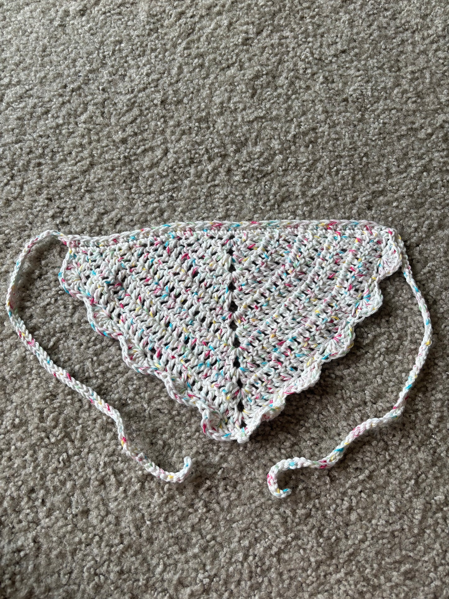 Confetti Cake Scallop Bandana