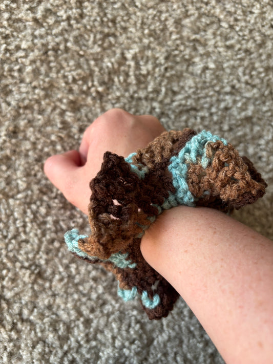 Misty Mocha Swirl Scrunchie