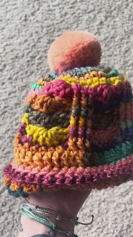 Mango Swirl Beanie